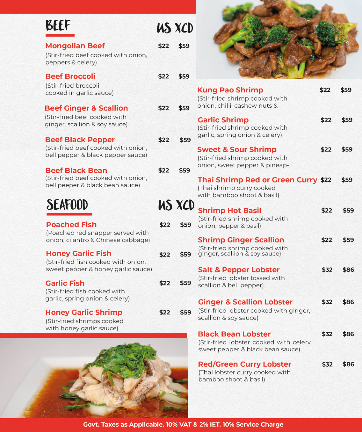 Ocean Seafood & Chef Specials